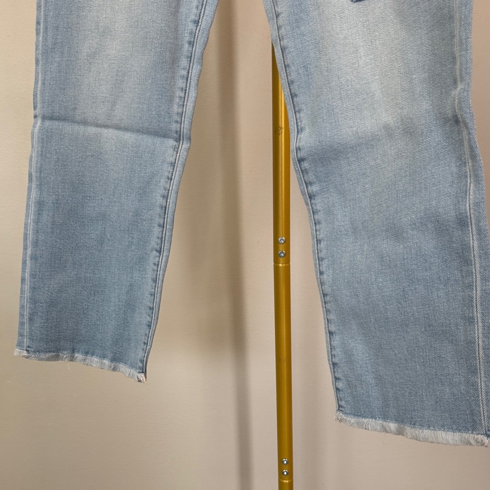 Soho Stretchy patchwork distressed hem Jeans NWT … - image 5